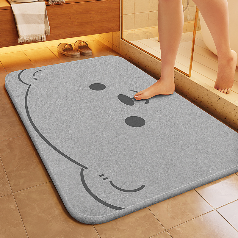 Diatomite stone bath mat with custom OEM design
