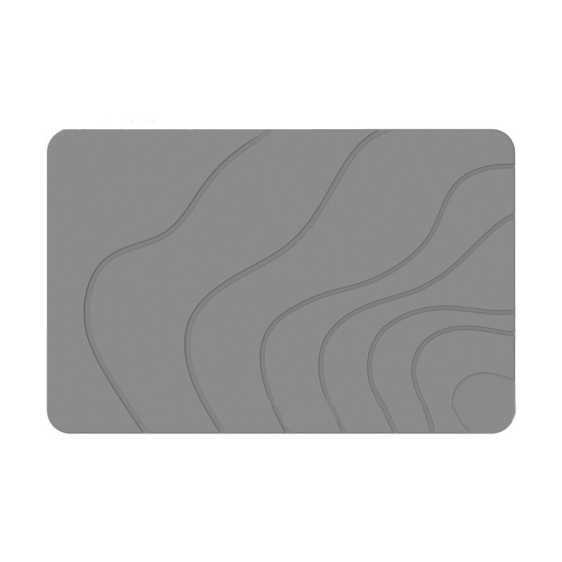 Square Grid Diatomite Bath Mat — Engraved Stone Mat Wholesale — Product Image 6